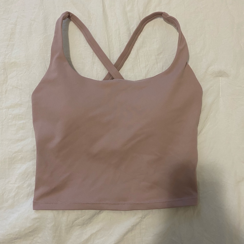 Light pink workout top